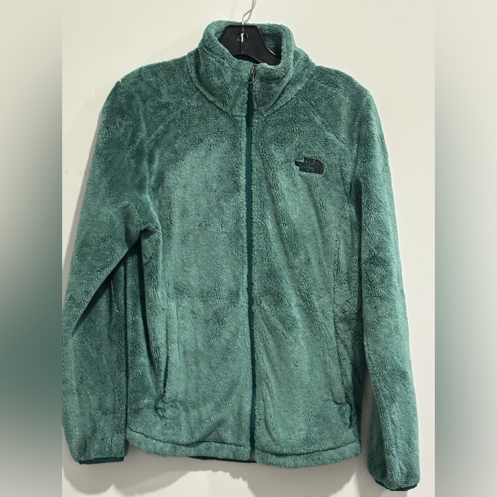 Sage green full zip NORTH FACE jacket. Women’s size S
